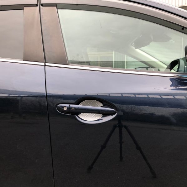  向島自動車用品製作所 向島自動車用品製作所 XG-31 ツメキズガード しま鋼板調楕円形 シルバー 2枚入