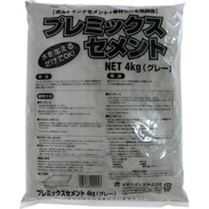 家庭化学工業 家庭化学工業 プレミックスセメント グレー 4kg