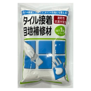 家庭化学工業 家庭化学工業 家庭化学  タイル接着目地セメント 1kg ホワイト