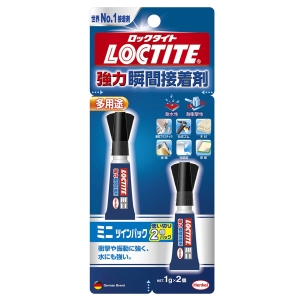 ヘンケル ヘンケル LMT-002 【箱売り】ロックタイト 瞬間接着剤 ミニ ツインパック 20パック入 1gx2個