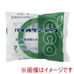 ダイヤテックス DIATEX ダイヤテックス Y-09-GR パイオラン 養生用テープ 緑 25mmｘ25M 60巻入