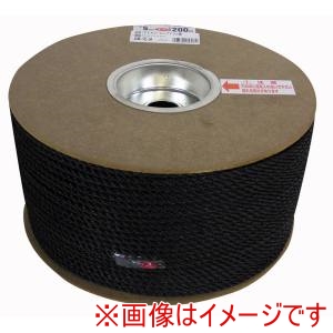 ユタカメイク Yutaka ユタカメイク RE-94 PEカラーロープ ドラム巻 黒 5X200M