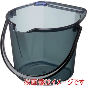 イノマタ化学 inomata イノマタ化学 3207CBLK なるほどバケツ8Lクリアーブラック