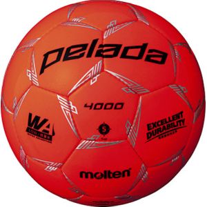 モルテン Molten モルテン ペレーダ4000 ケイコウオレンジ 5号 検定球 サッカーボール F5L4000O
