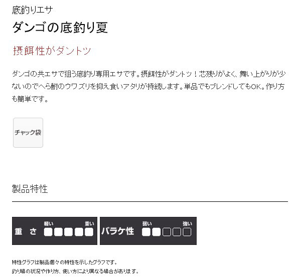  マルキュー マルキュー ダンゴの底釣り夏 300g ヘラブナ へら鮒