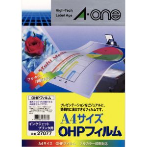 エーワン Aone エーワン 27077 OHPフィルム インクジェットプリンタ用