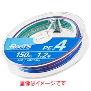 ゴーセン GOSEN ゴーセン ルーツ PE Ｘ 4 マルチカラー 200m 0.4号 8lb