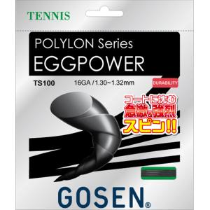 ゴーセン GOSEN ゴーセン エッグパワー 16 ブラック TS100BK GOSEN