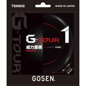 ゴーセン GOSEN ゴーセン ジー ツアー ワン 16 ブラック TSGT10BK GOSEN