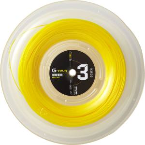 ゴーセン GOSEN ゴーセン テニス ガット G - TOUR 3 17 ソリッドイエロー 220 mロール TSGT312SY GOSEN