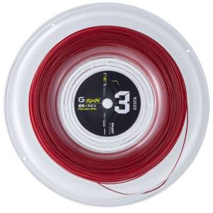 ゴーセン GOSEN ゴーセン 硬式テニス ガット G-SPIN3 17 クリムゾンレッド ロール TSGS312CR GOSEN