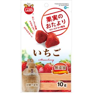 マルカン MG マルカン 果実のおたより いちご 10g うさぎ モルモット ハムスター おやつ