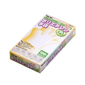 川西工業 川西工業 2012-L ポリエチレン手袋 外エンボス Lサイズ 100枚入 クリア
