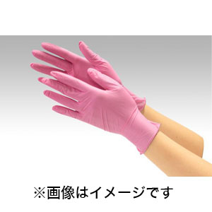 川西工業 川西工業 2061 ニトリル使いきり手袋 粉なし 250枚 ピンク Mサイズ