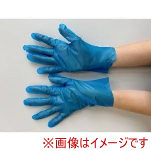 川西工業 川西工業 2114B-SS ポリエチレン手袋ストレッチアルファ ブルー SSサイズ