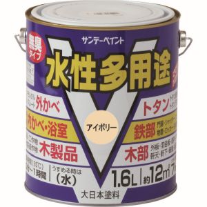 サンデーペイント サンデーペイント #23KJ3 水性多用途 ライトグレー 1600ml