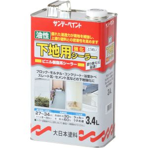 サンデーペイント サンデーペイント #255955 油性下地用強化シーラー 透明 3400ml