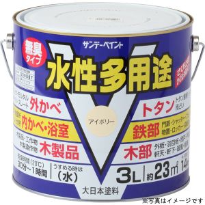 サンデーペイント サンデーペイント #263042 水性多用途 ミルキーホワイト 3L
