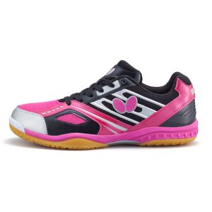 タマス タマス バタフライ レゾラインマッハ ブラック/ピンク 23cm 卓球シューズ 男女兼用 93630 Butterfly