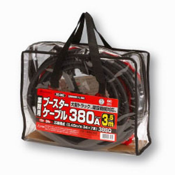  大自工業 メルテック Meltec メルテック BC-385 ブースターケーブル 380A 5M 大自工業 Meltec