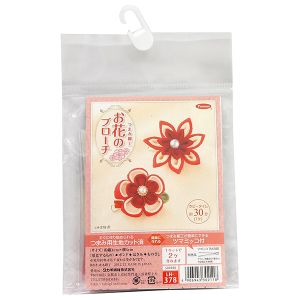 パナミ  Panami パナミ つまみ細工キット ツマミッコで作る お花のブローチ 赤 LH-378 Panami LH378 タカギ繊維