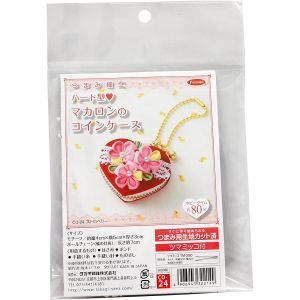 パナミ  Panami パナミ つまみ細工 ハート型マカロンコインケース ストロベリー 製作キット CO-24 Panami CO24 タカギ繊維