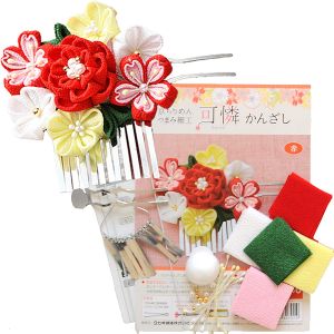 パナミ  Panami パナミ つまみ細工 手作り キット 可憐 かんざし 髪飾り 材料 アクセサリー 手芸 赤 LH456 Panami PAN-LH456 タカギ繊維