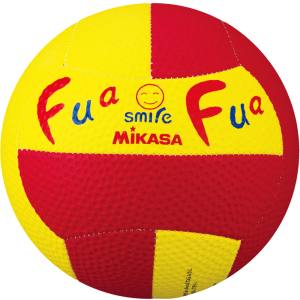 ミカサ MIKASA ミカサ ふぁふぁドッジ2号球縫い イエロー/レッド FFD2YR