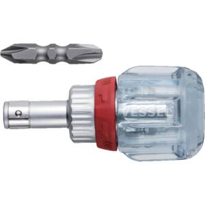 ベッセル VESSEL ベッセル TD-6700W-23 ラチェットスタビードライバー TD-6700W-23 +2/+3 VESSEL