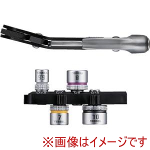ベッセル VESSEL ベッセル TD-26B TD-26B ファインミニラチェット ベンド ソケット4本付