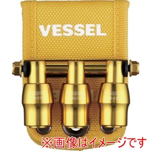 ベッセル VESSEL ベッセル QB-10B3YY 限定クイックキャッチャー3連ホルダー黄