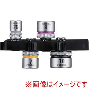 ベッセル VESSEL ベッセル TD-BS24 TD-BS24 ソケットビット4本組