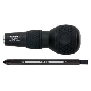 ベッセル VESSEL ベッセル 220W-62 ボールグリップ差替ドライバー -6 +2x110mm VESSEL