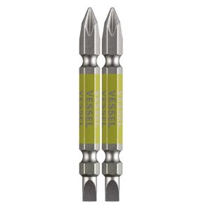 ベッセル VESSEL ベッセル GS141565 剛彩ビット 2本組 両頭コンビ +1/-5X65mm VESSEL