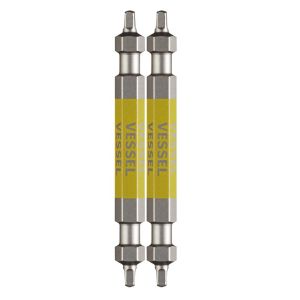 ベッセル VESSEL ベッセル GS14SQ1065 剛彩ビット 2本組 両頭スクエア SQ1X65mm VESSEL