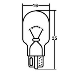 スタンレー電気 STANLEY スタンレー WB625 ウェッジベース電球 12V 16W 18W T16 10個入 STANLEY