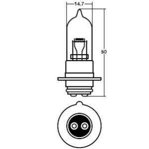 スタンレー電気 STANLEY スタンレー 14-0330 ハロゲンバルブ 12V 30/30W T14.7 STANLEY