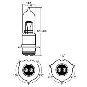 スタンレー電気 STANLEY スタンレー 14-0335 ハロゲンバルブ 12V 35/36.5W T14.5 STANLEY