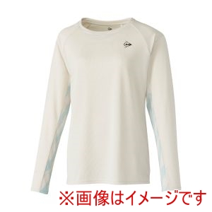 ダンロップ DUNLOP ダンロップ DAP1566W Lスリーブゲームシャツ アイボリ- L