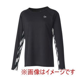 ダンロップ DUNLOP ダンロップ DAP1566W Lスリーブゲームシャツ ブラツク M