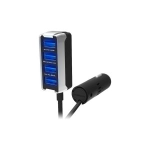 カシムラ kashimura カシムラ DC-018 DC-4.8A-リバーシブルUSB 4ポート 自動判定 セパレート