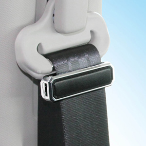 カシムラ kashimura カシムラ AK-202 シートベルトストッパー 革シボ×メッキ