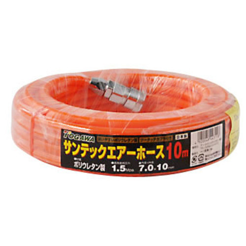 十川産業 TOGAWA 十川産業 STC-10 サンテックエアーホース ツータッチカプラ付 10m