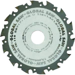 モトユキ モトユキ TK-180 グローバルソー 窯業サイディングボード用 超硬チップソー