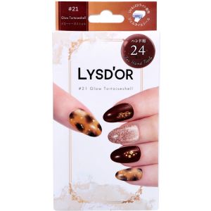 プロルート丸光 プロルート丸光 LYSD’OR リスドール セミキュアジェルネイル ハンドネイル用 グロー トータスシェル 24枚入
