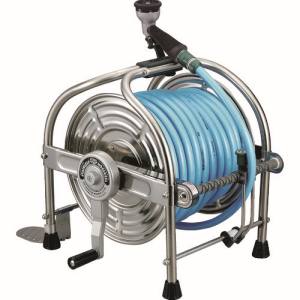 ハタヤリミテッド HATAYA ハタヤ SLA-40P ステンレス SUS304 ホールリール 40m耐圧ホース レバーノズル付 メーカー直送 代引不可 沖縄 離島不可