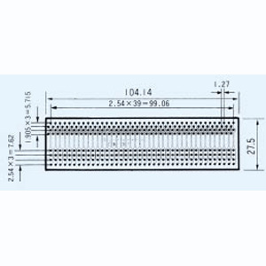 サンハヤト Sunhayato サンハヤト ICB-07 4列千鳥コネクタ用基板 Sunhayato