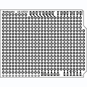 サンハヤト Sunhayato サンハヤト UB-ARD01WH Arduino用ユニバーサル基板 Sunhayato