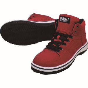 喜多 喜多 MG5590-RED-25.0 ハイカットセーフティスニーカー レッド 25.0
