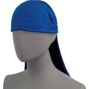 喜多 喜多 NO9650-BLU-FREE 冷感ヘルメットインナー 垂れ付き SHAKE&COOL仕様 ブルー フリ